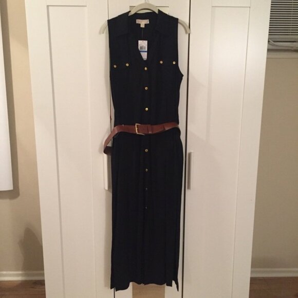 Michael Kors Maxi Dress Navy XL - Picture 3 of 3